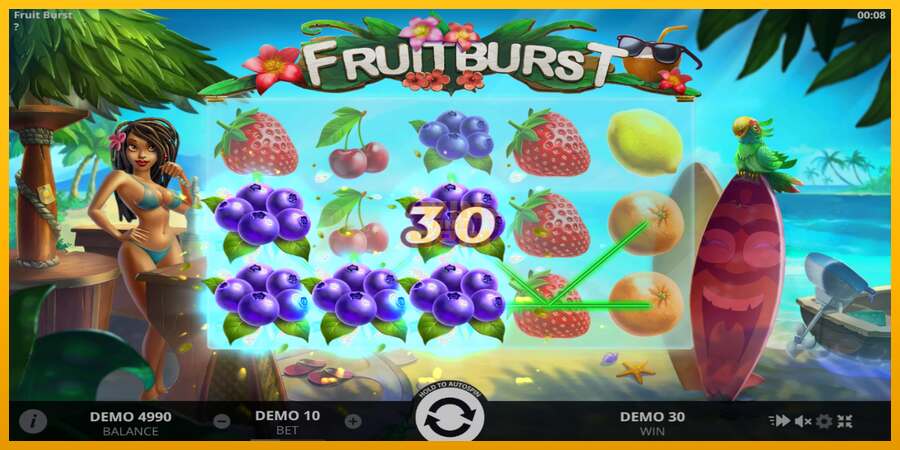 Fruitburst dirua lortzeko joko-makina, irudia 3