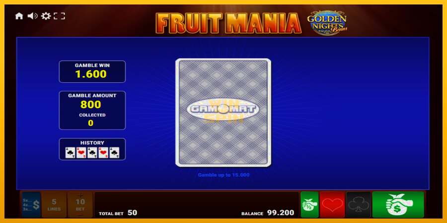 Fruit Mania Golden Nights dirua lortzeko joko-makina, irudia 4