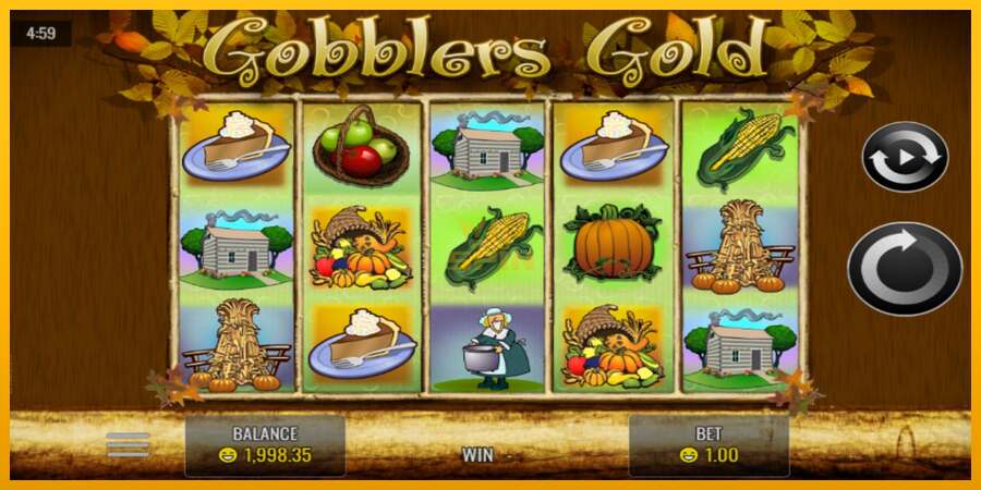 Gobblers Gold dirua lortzeko joko-makina, irudia 1