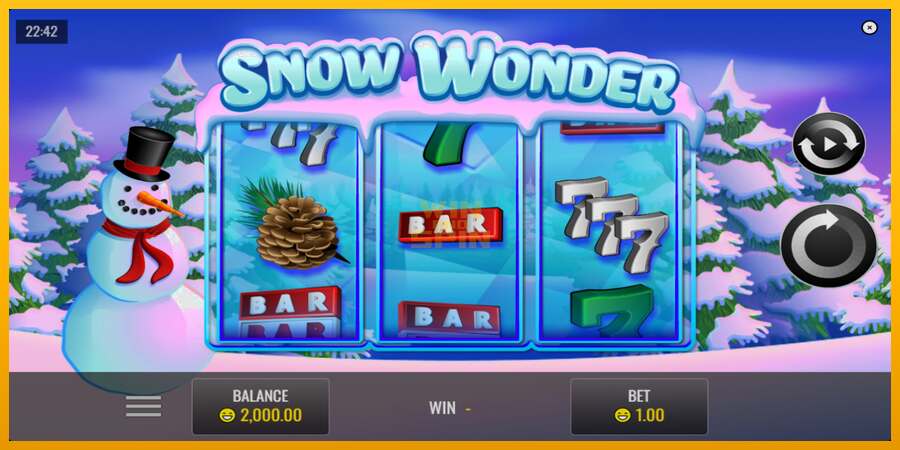 Snow Wonder dirua lortzeko joko-makina, irudia 1