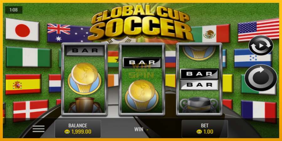 Global Cup Soccer dirua lortzeko joko-makina, irudia 1