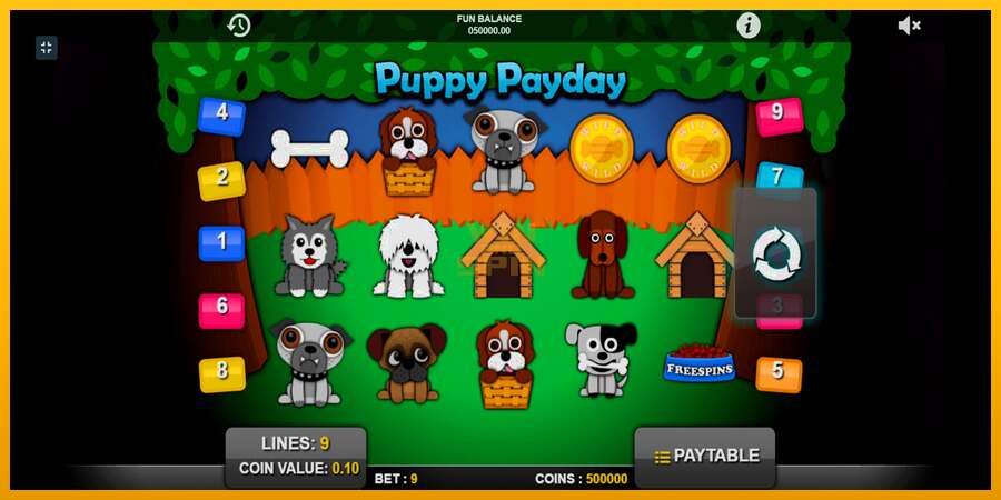 Puppy Payday dirua lortzeko joko-makina, irudia 1