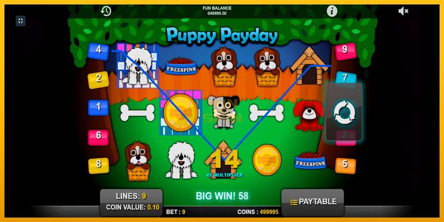 Puppy Payday dirua lortzeko joko-makina, irudia 2