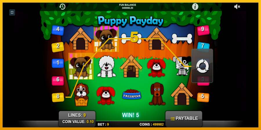 Puppy Payday dirua lortzeko joko-makina, irudia 3