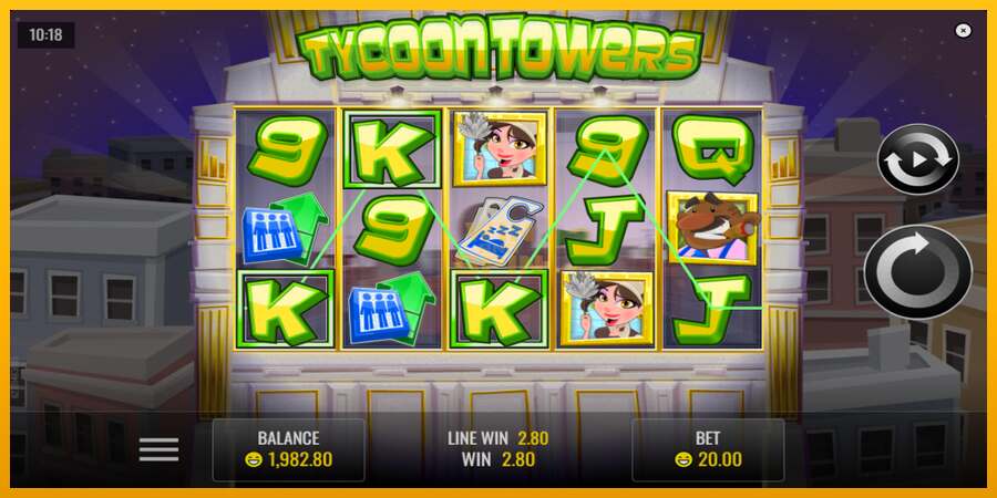 Tycoon Towers dirua lortzeko joko-makina, irudia 3