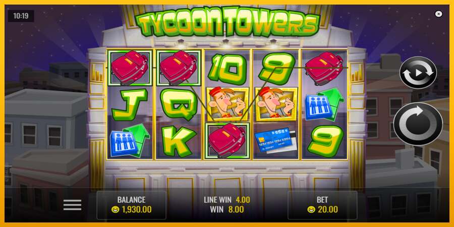 Tycoon Towers dirua lortzeko joko-makina, irudia 4