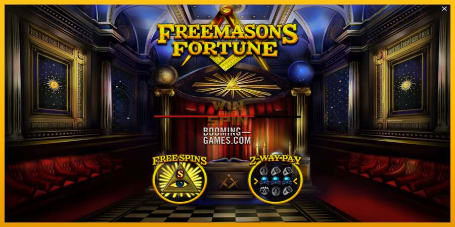 Freemasons Fortune dirua lortzeko joko-makina, irudia 1