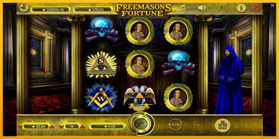 Freemasons Fortune dirua lortzeko joko-makina, irudia 2