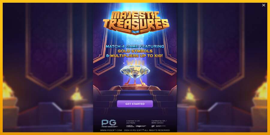 Majestic Treasures dirua lortzeko joko-makina, irudia 1