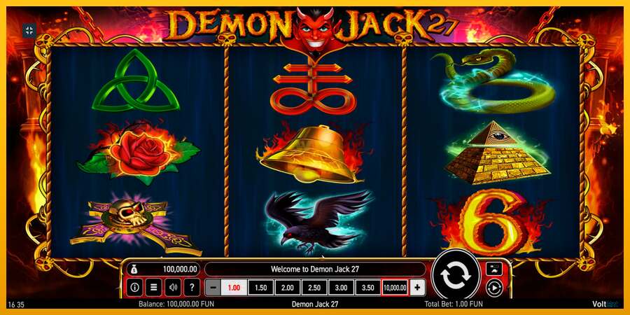 Demon Jack 27 dirua lortzeko joko-makina, irudia 1