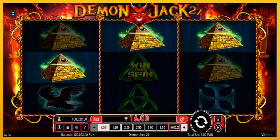 Demon Jack 27 dirua lortzeko joko-makina, irudia 5