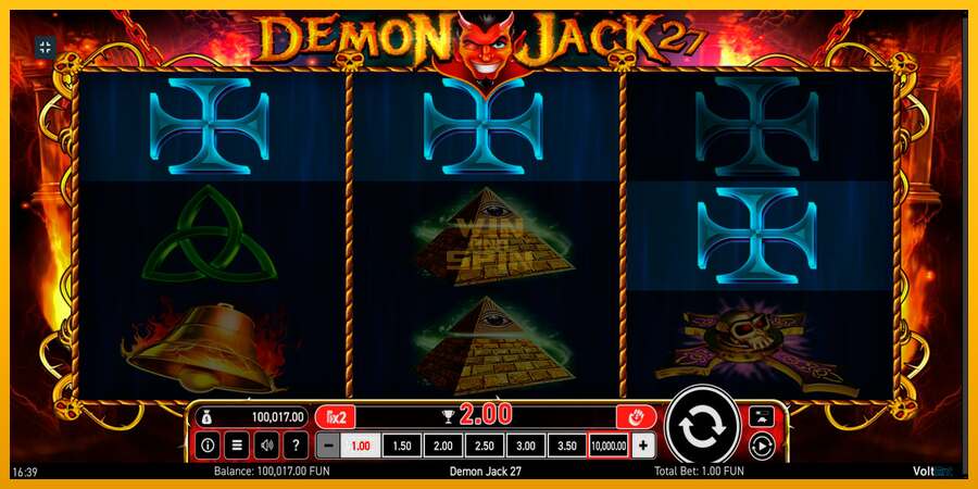 Demon Jack 27 dirua lortzeko joko-makina, irudia 8