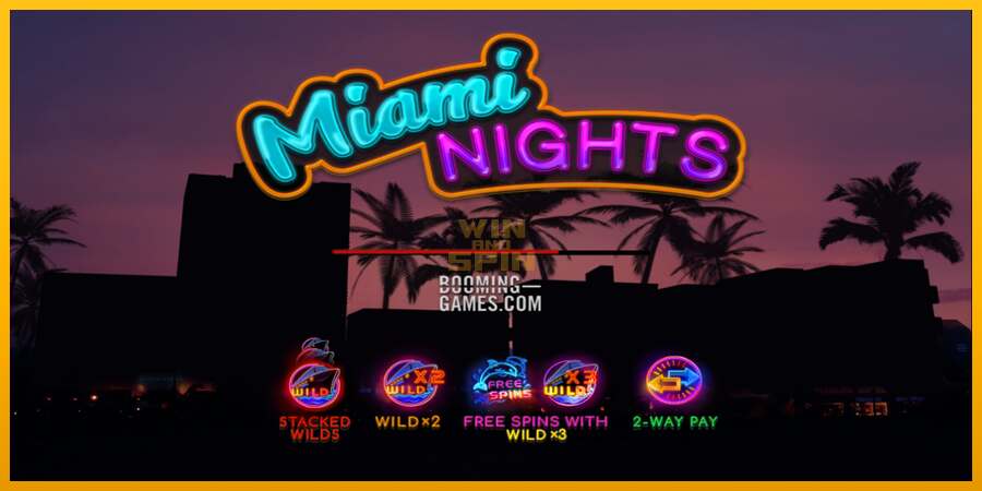 Miami Nights dirua lortzeko joko-makina, irudia 1