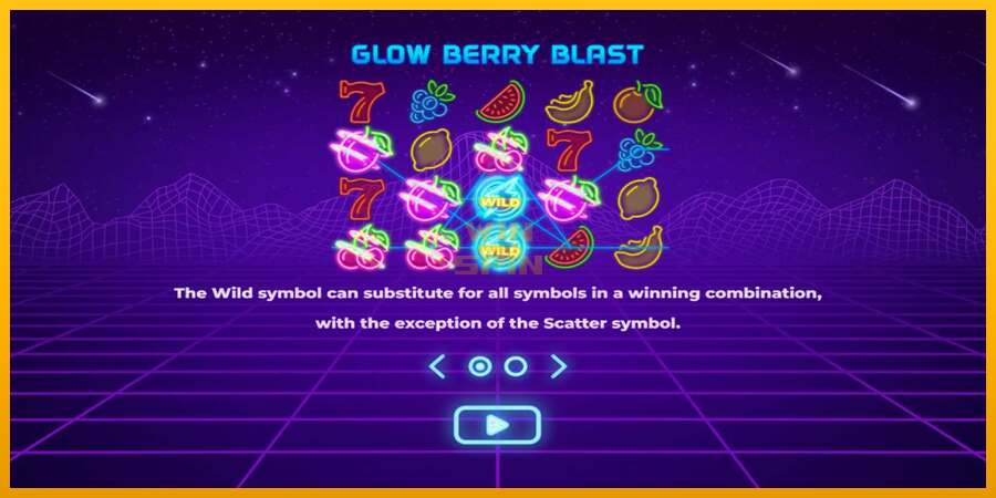 Glow Berry Blast dirua lortzeko joko-makina, irudia 1