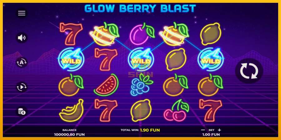 Glow Berry Blast dirua lortzeko joko-makina, irudia 2