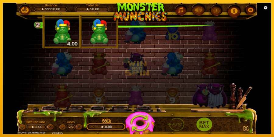 Monster Munchies dirua lortzeko joko-makina, irudia 3