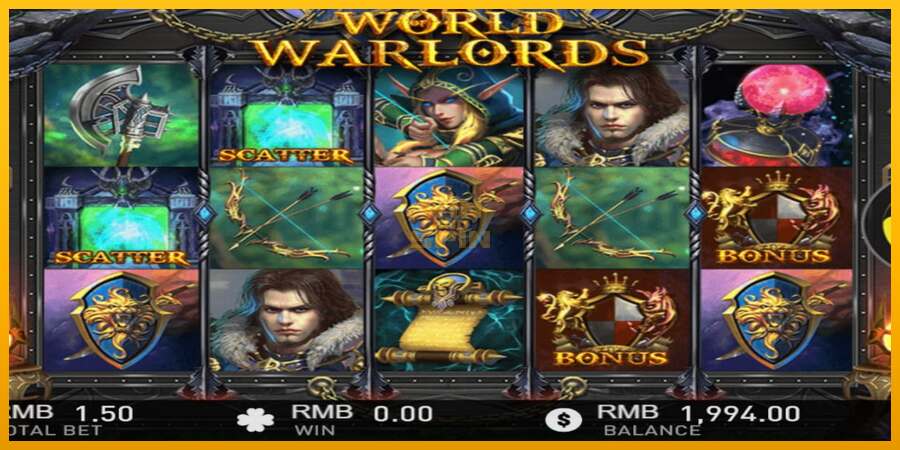 World of Warlords dirua lortzeko joko-makina, irudia 4