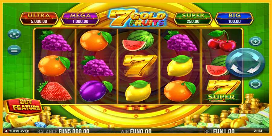 7 Gold Fruits dirua lortzeko joko-makina, irudia 2