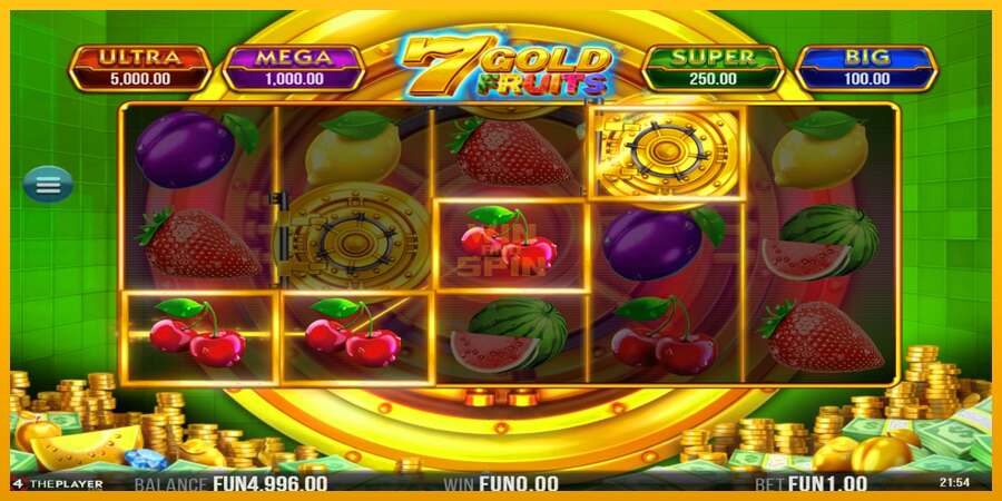 7 Gold Fruits dirua lortzeko joko-makina, irudia 3