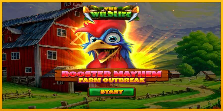 Rooster Mayhem Farm Outbreak dirua lortzeko joko-makina, irudia 1