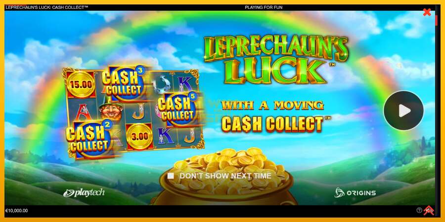 Leprechauns Luck Cash Collect Megaways PowerPlay Jackpot dirua lortzeko joko-makina, irudia 1