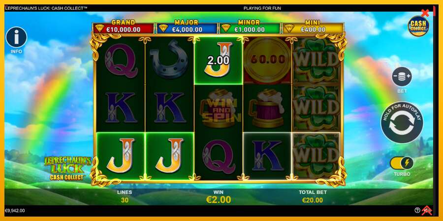 Leprechauns Luck Cash Collect Megaways PowerPlay Jackpot dirua lortzeko joko-makina, irudia 3