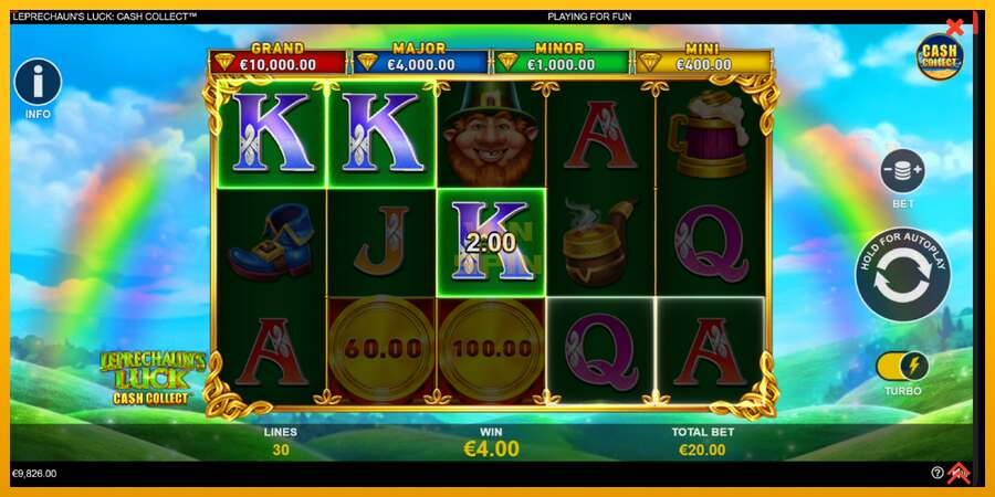 Leprechauns Luck Cash Collect Megaways PowerPlay Jackpot dirua lortzeko joko-makina, irudia 4