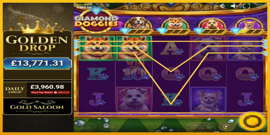 Diamond Doggies dirua lortzeko joko-makina, irudia 2