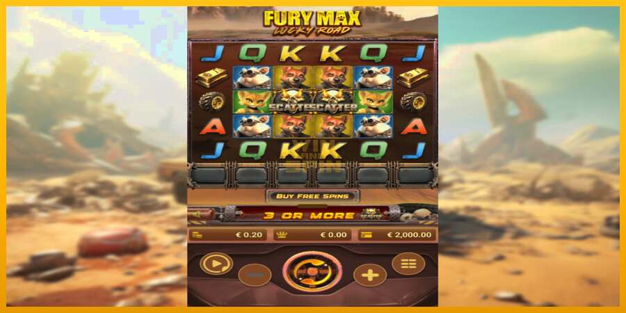 Fury Max Lucky Road dirua lortzeko joko-makina, irudia 2