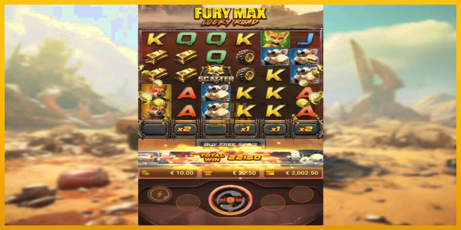 Fury Max Lucky Road dirua lortzeko joko-makina, irudia 3