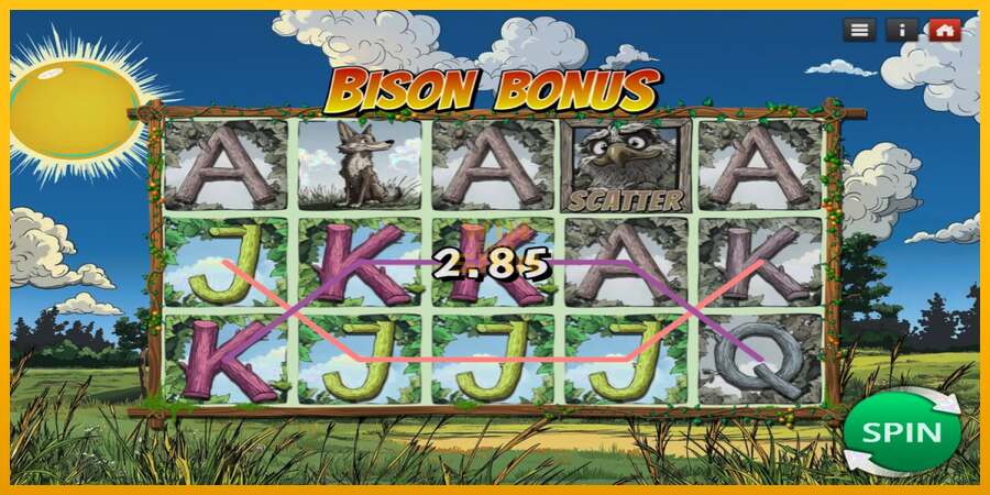 Bison Bonus dirua lortzeko joko-makina, irudia 2