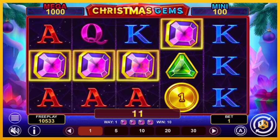 Christmas Gems Hold & Win dirua lortzeko joko-makina, irudia 4