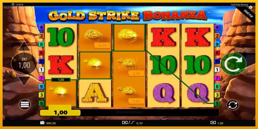 Gold Strike Bonanza dirua lortzeko joko-makina, irudia 3