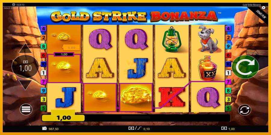 Gold Strike Bonanza dirua lortzeko joko-makina, irudia 5