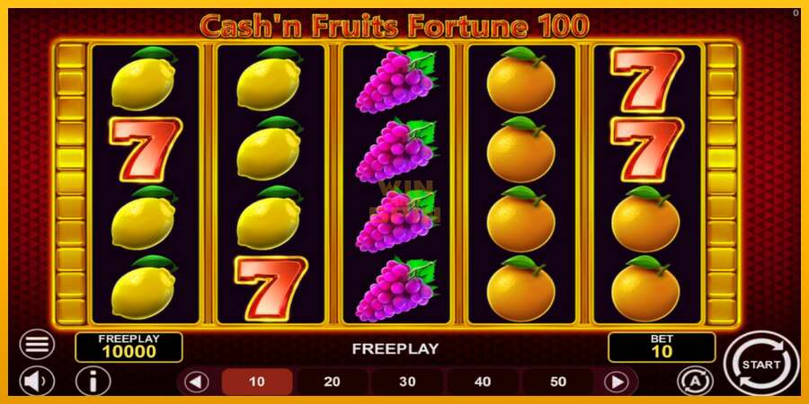 Cashn Fruits Fortune 100 dirua lortzeko joko-makina, irudia 1