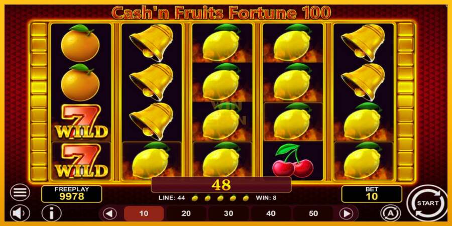 Cashn Fruits Fortune 100 dirua lortzeko joko-makina, irudia 2