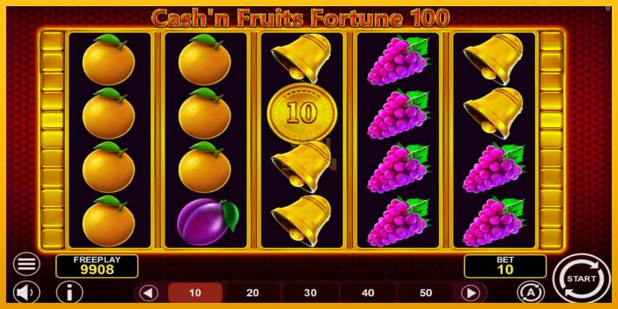 Cashn Fruits Fortune 100 dirua lortzeko joko-makina, irudia 3