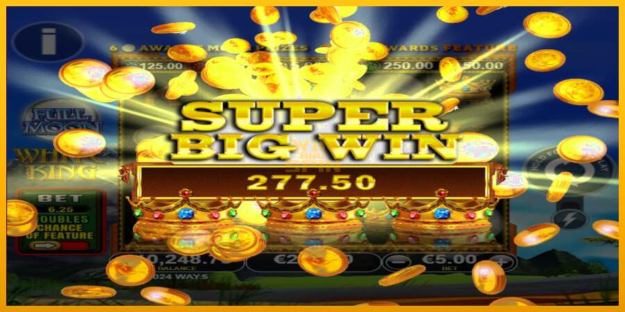 Full Moon: White King PowerPlay Jackpot dirua lortzeko joko-makina, irudia 5