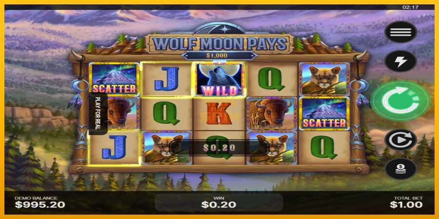 Wolf Moon Pays dirua lortzeko joko-makina, irudia 3