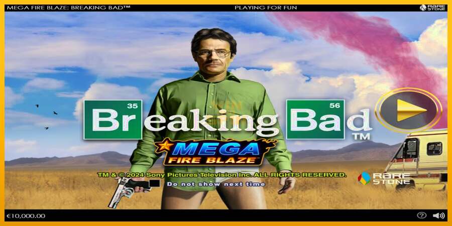 Mega Fire Blaze: Breaking Bad dirua lortzeko joko-makina, irudia 1