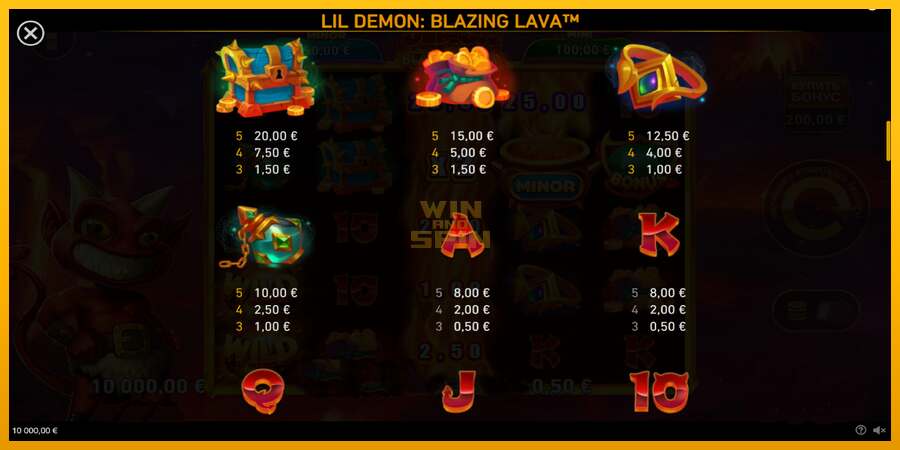 Lil Demon Blazing Lava dirua lortzeko joko-makina, irudia 5