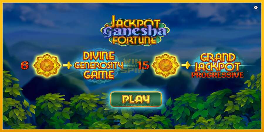 Jackpot Ganesha Fortune dirua lortzeko joko-makina, irudia 1