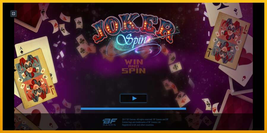 Joker Spin dirua lortzeko joko-makina, irudia 1