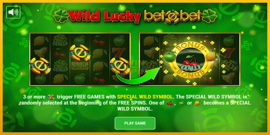 Wild Lucky Betebet dirua lortzeko joko-makina, irudia 1