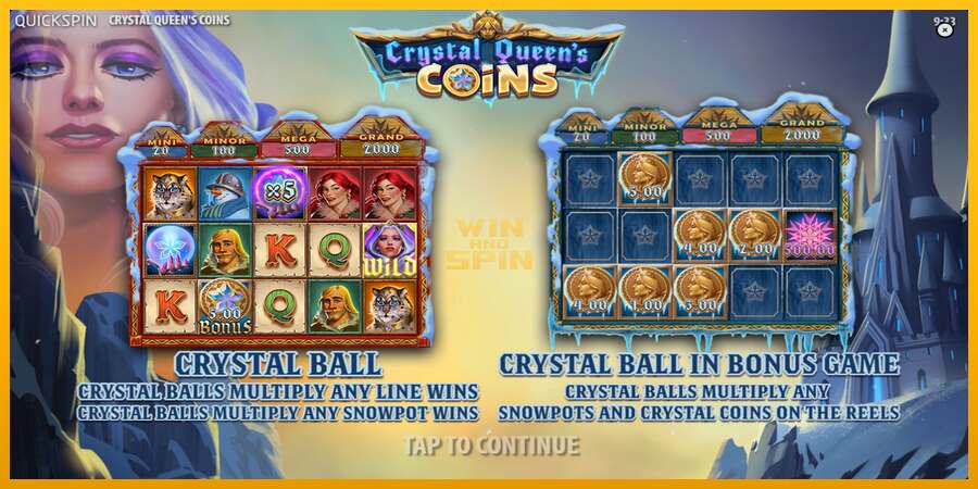 Crystal Queens Coins dirua lortzeko joko-makina, irudia 1