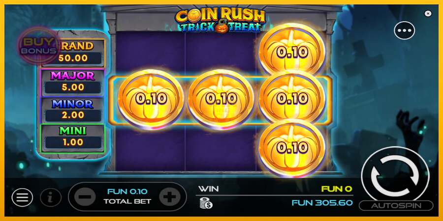 Coin Rush: Trick o Treat dirua lortzeko joko-makina, irudia 3