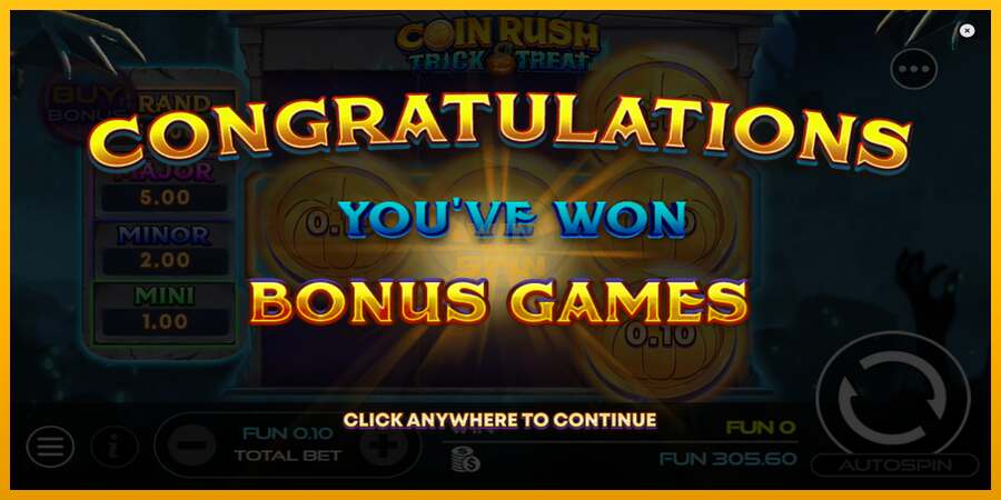 Coin Rush: Trick o Treat dirua lortzeko joko-makina, irudia 4