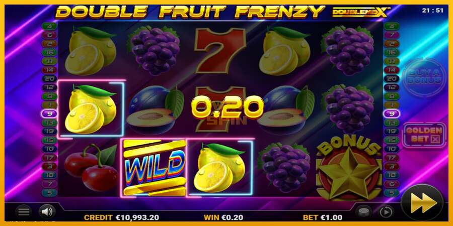 Double Fruit Frenzy DoubleMax dirua lortzeko joko-makina, irudia 4