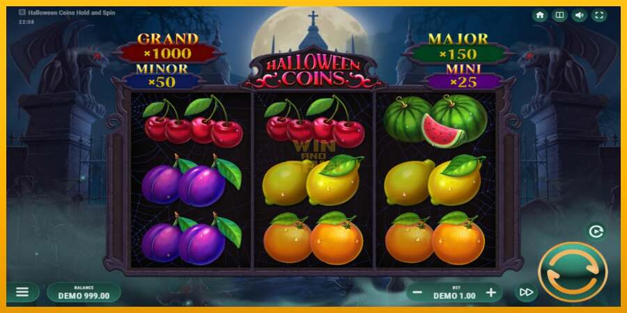 Halloween Coins Hold and Spin dirua lortzeko joko-makina, irudia 2