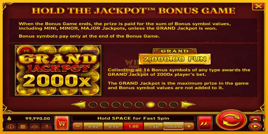 16 Coins Grand Gold Edition Halloween Jackpots dirua lortzeko joko-makina, irudia 5